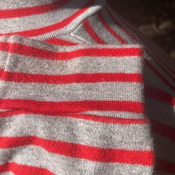 MIXED BLUES STRIPED TURTLENECK LONG SLEEVE VINTAGE MEDIUM - Picture 5 of 7